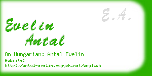 evelin antal business card